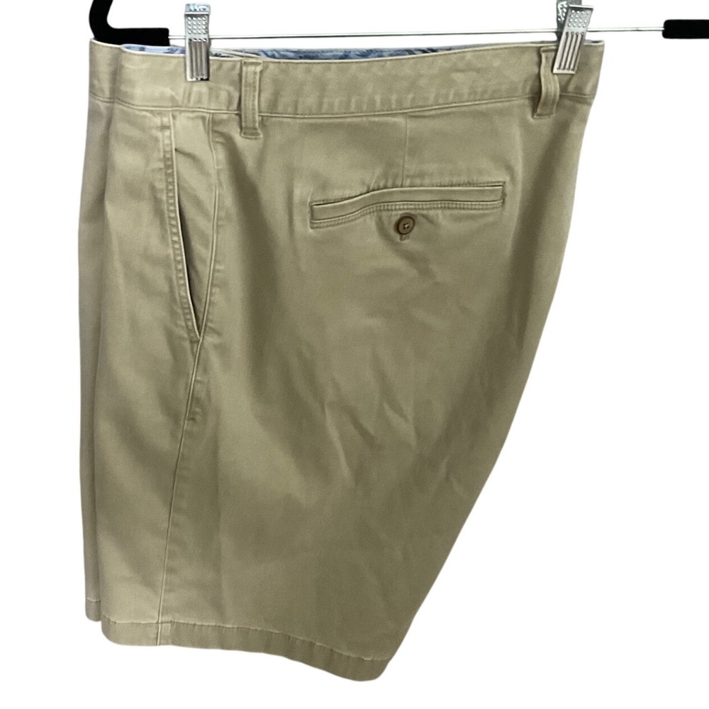 Tommy Bahama Mens Khaki Beige Chino Shorts Size 40 Flat Front Cotton Relaxed Fit - Picture 5 of 11